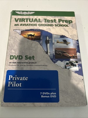 Virtual Test Prep An Aviation Ground School Commercial Pilot DVD Set, PRIV Read