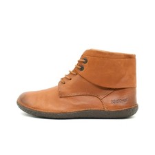 Kickers Damen Stiefel Braun Leder Halbhoch Komfort Schnürstiefel EU 39
