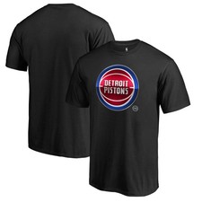 Men's Black Detroit Pistons Midnight Mascot T-Shirt