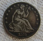 1872 Seated Liberty Silver Half Dollar Rare Key Date Philadelphia Mint Fine VF