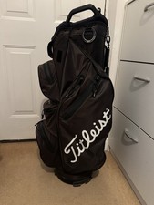 Titleist Cart Stadry 14 Golf Bag with Rain Cover in black