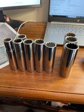 Craftsman 12 Drive Metric 12 Point Deep Well Sockets