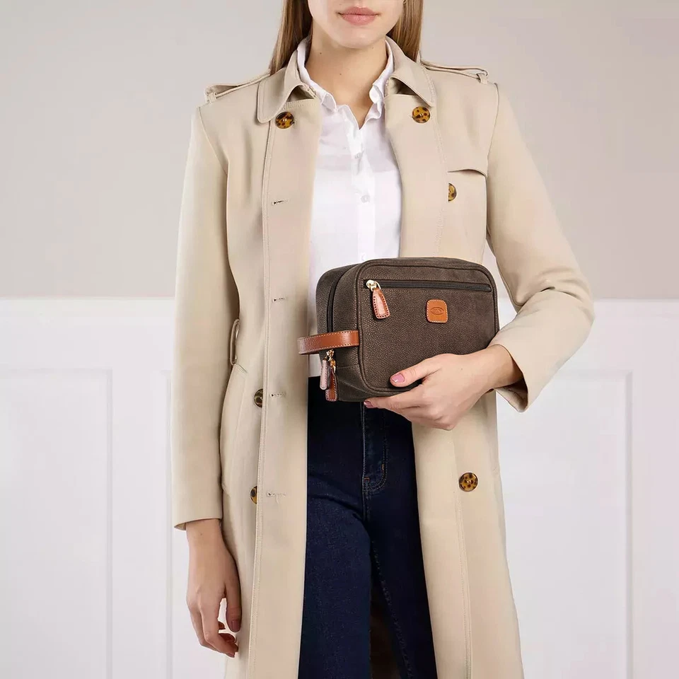 BRIC'S LIFE Necessaire traveler toiletry bag purse travel beauty-case olive - Image 2 of 4