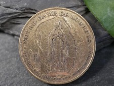 Medaglia Oro Notre-Dame De Lourdes Francia Giubileo A.D. 2000