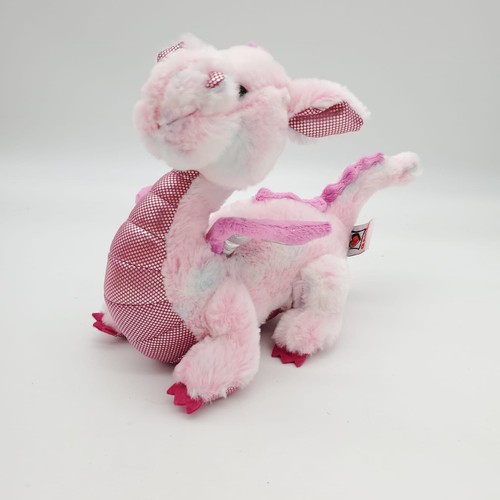 Ganz Whimsy Dragon Plush Toy 8" Pink & White Stuffed Animal Plush Sparkle No Cod - Picture 3 of 7