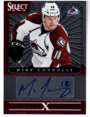 2013-14 Select MIKE CONNOLLY Colorado Avalanche Youth Explosion Autograph #YE-MC