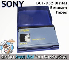 Sony BCT-D32 32 Minute Digital Betacam Video Cassette