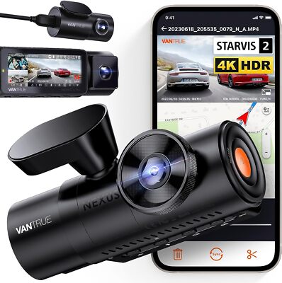 Vantrue N4 Pro 3 Channel 4K WiFi Dash Cam Authorized Dealer (Bundle Creator)