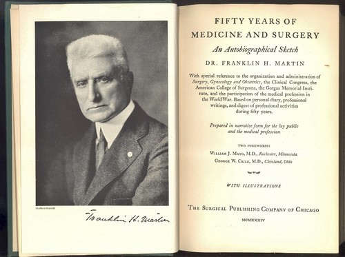 FÜNFZIG JAHRE MEDIZIN & CHIRURGIK VON DR. FRANKLIN H. MARTIN, 1934, 1. AUFL. ILLUSTR. - Bild 2 von 2