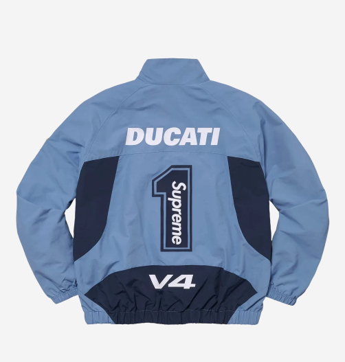 Supreme x Ducati Track Jacket Light Blue - 24SS | eBay Supreme x Ducati Track Jacket Light Blue - 24SS | eBay