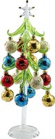 Ls Arts Xm-682 Christmas Glass Tree With 12 Large Ornament On Crystal Base Gi... on sale Ls Arts Xm-682 Christmas Glass Tree With 12 Large Ornament On Crystal Base Gi... on sale