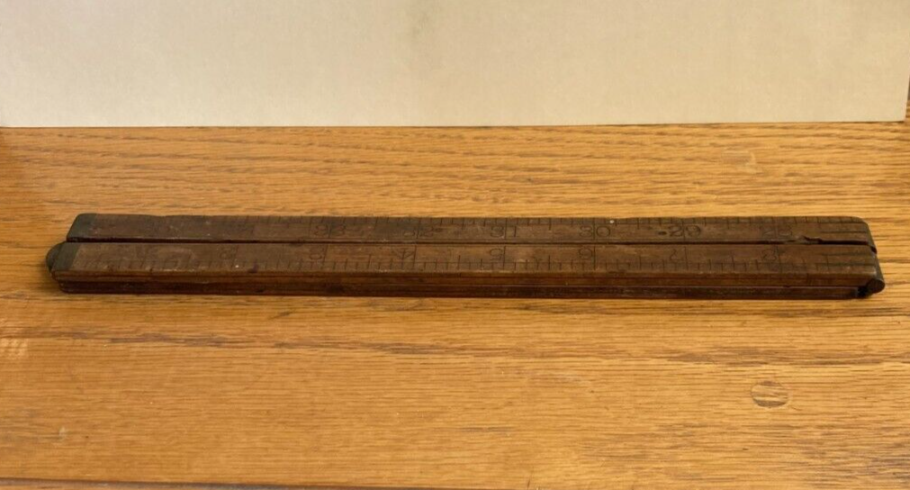 Vintage STANLEY #66 1/2 Boxwood & Brass 3' Folding Rule Vintage STANLEY #66 1/2 Boxwood & Brass 3' Folding Rule