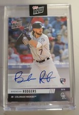 2019 TOPPS NOW PLATINUM CLUB BRENDAN RODGERS AUTOGRAPH ROCKIES SSP ROOKIE CARD