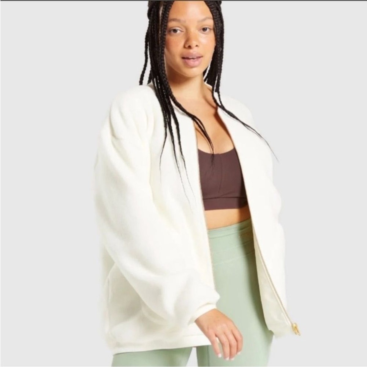 NWT Gymshark Whitney Simmons Reversible Oversized Bomber Jacket
