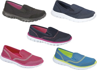 ladies lightweight slip on trainers