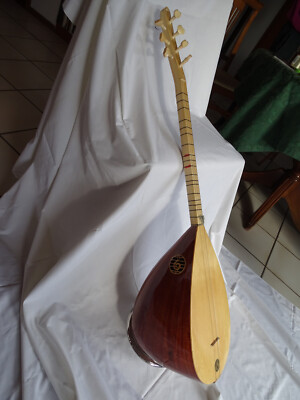 ZAS Langhals, 7 Saiteninstrument aus hellem Holz, 7 Saiten, wie neu,  Stimmgerät