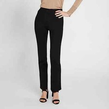 Betabrand Classic Dress Pant Yoga Pants Straight In Black Size Medium