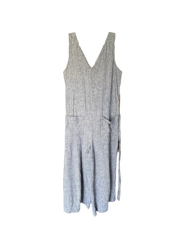 beach lunch lounge linen dress The Mykonos - Solid Black Linen Beach Dress