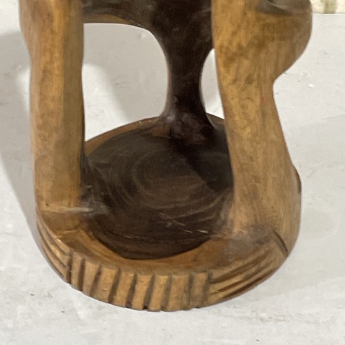 Island Antique Tribal Art Ancestor Hand Carved Solid Wood Figure Tiki 40cm Tall - Picture 4 of 19