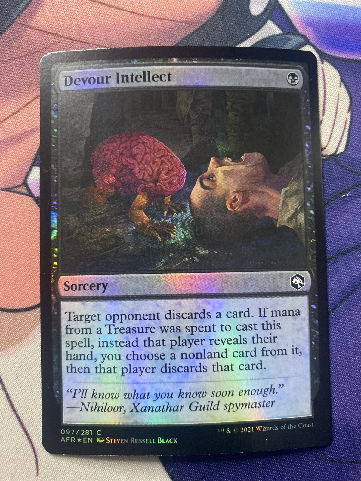 Magic The Gathering:MTG Forgotten Realm Foil Devour Intellect 097/281