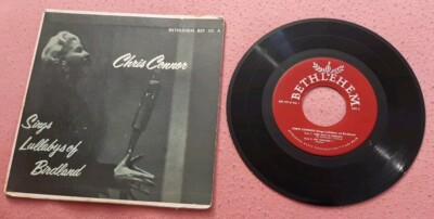 Chris Connor Sings Lullabys of Birdland 45 EP Bethlehem BEP 101 vg w pic sleeve
