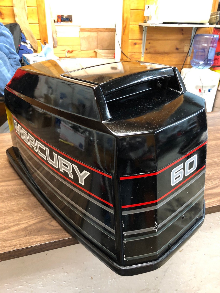 1993 Mercury 60 HP 2 Stroke Outboard Engine Top Cowl Cover Hood