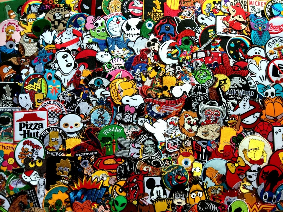 Wholesale/Lot Set 50 Pcs/Patch/Catoon/Animal/Hero/Sew Iron On Patch Random - Image 2 of 4