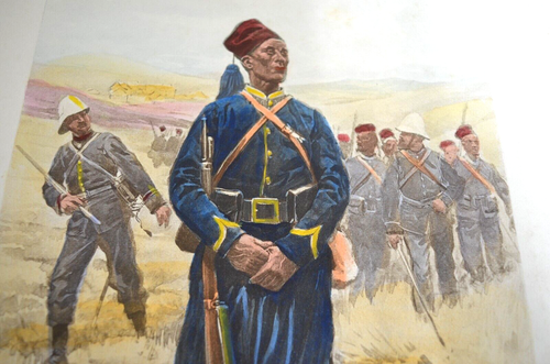 Adolphe Lalauze Etching - 1907 - Jules Hautecoeur Paris TIRAILLEUR MALGACHE. - Bild 5 von 6