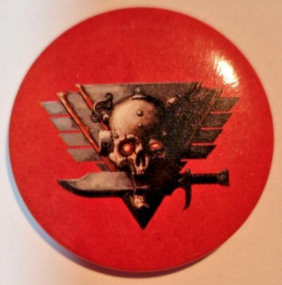 Warhammer 40k Games Workshop Kill Team Icon Full Colour on Orange Pin Badge New