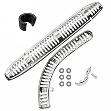 Honda CT90 Trail 90 Full Front Rear Exhaust Heat Shield Set 70-79 Muffler Pipe