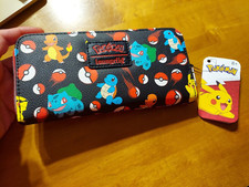 Loungefly Pokemon Pokeball Bulbasaur Pikachu Zipper Wallet BRAND NEW