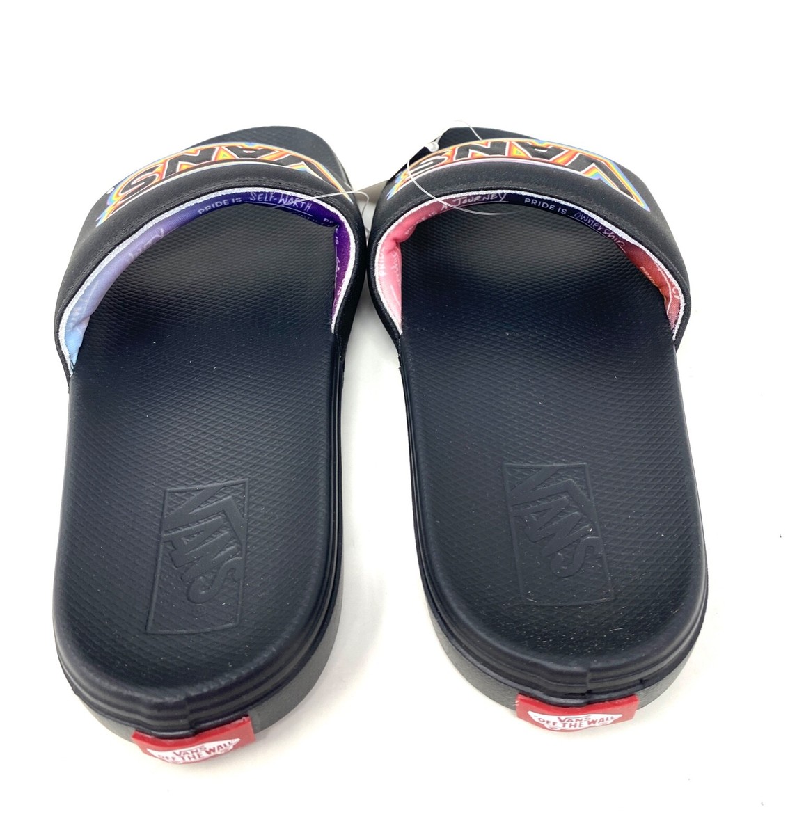VANS La Costa Slide Pride Black Synthetic Nubuck Sandals