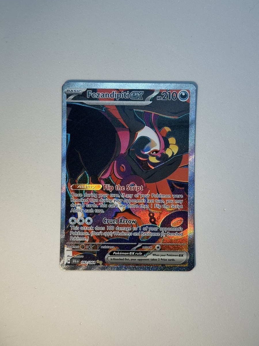 Fezandipiti ex 092/064 Special Illustration Rare Pokemon Shrouded