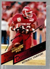 1995 Superior Pix Autographs #55 David Dunn x/5000