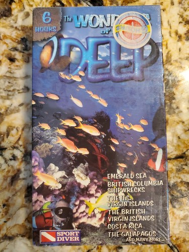 Wonders Of The Deep VHS 6 Hours 1996 - Sport Diver - World Wide Islands Explored - Imagen 1 de 2