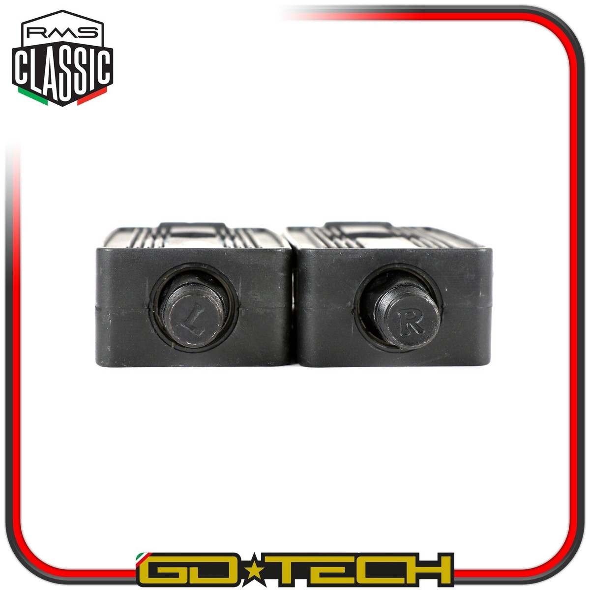 KIT PEDIVELLE PEDALI IN PLASTICA NERO NERA PER PIAGGIO CIAO C7 PX P Pxv Pv Piaggio Si Bravo Ecc - Foto 8