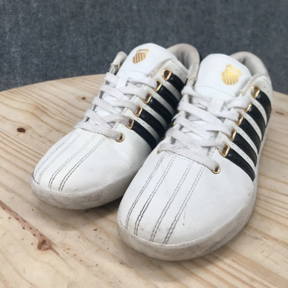 K-Swiss Shoes Womens 8 Tennis Pickleball Sneakers White Leather Low KSS10063W - Image 3 of 4