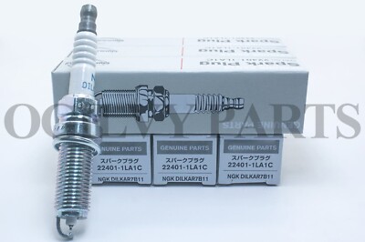 New Set of 6 Genuine 224011LA1C For Nissan Spark plug VK56D PATROL