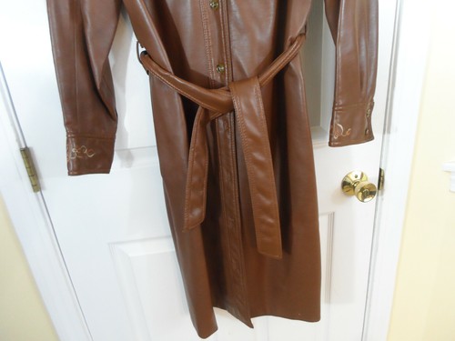 Vintage Partners 3 by Gerda Faux Leather Jacket with Embroidery Sz 15/16 Western - Picture 4 of 12