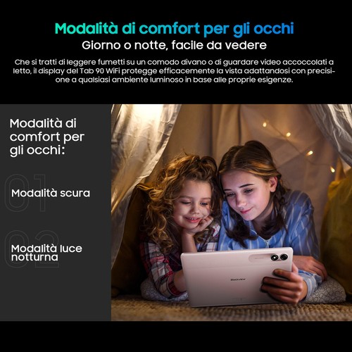 Blackview Tab 90 WiFi Android 15 Tablet 11 pollici 12GB+128GB 8200mAh &Keyboard - Afbeelding 11 van 12