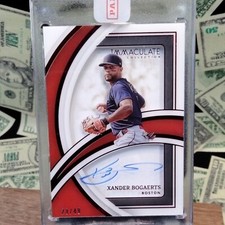Xander Bogaerts Immaculate Shadow Box Auto /49 Redemption 