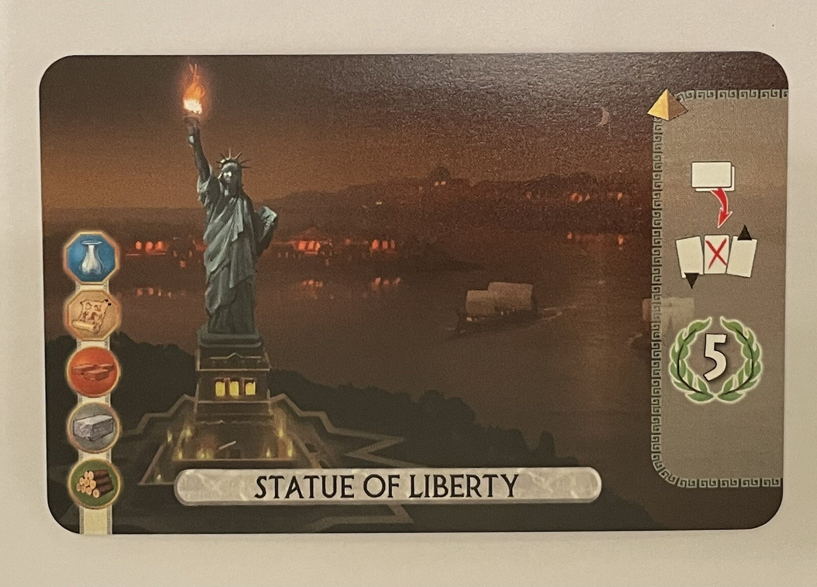 7 Wonders Duel - Statue of Liberty Promo Wonder Card - New!