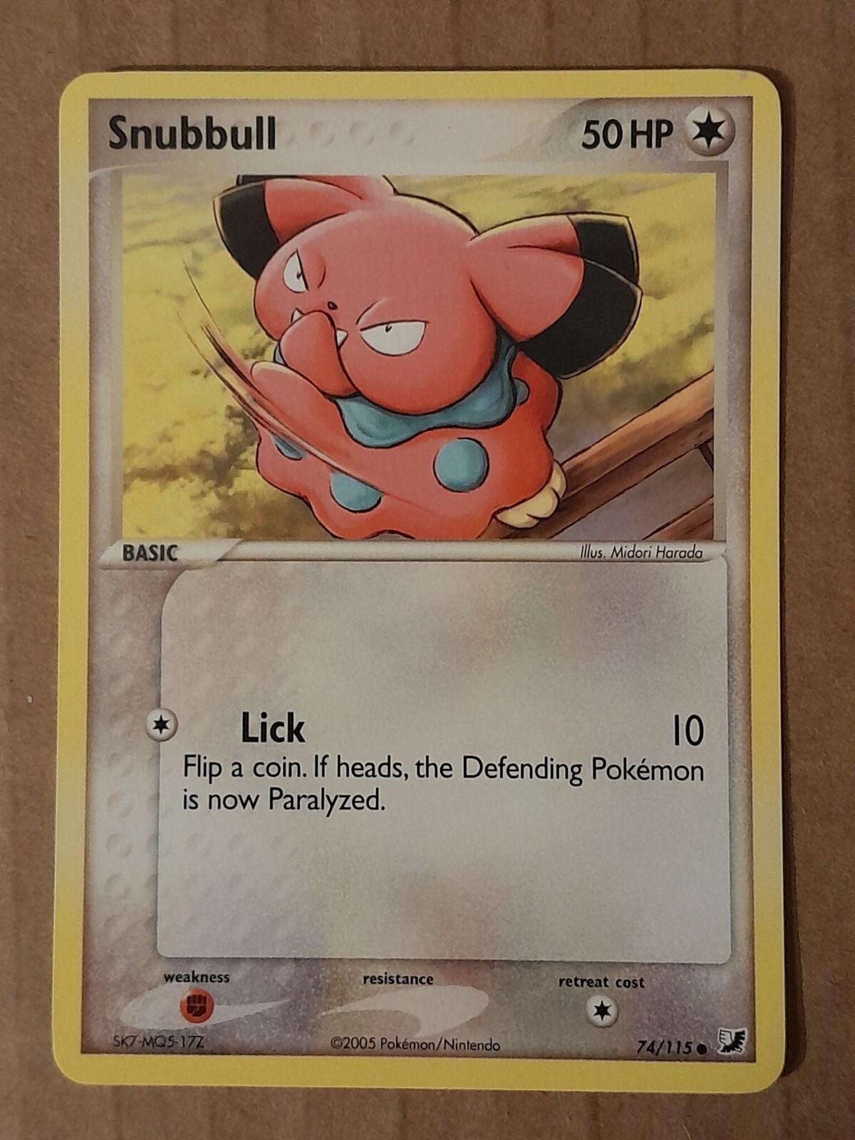 Pokemon Snubbull 74/115 ex Unseen Forces NM-MT See Pictures
