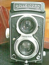 Vintage Rollie Rolleicord VP Xenar 75MM Camera W/ Leather Germany Case 1314234