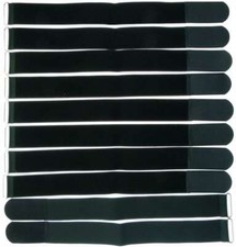 10 x Hook and Loop 50cm x 50mm Black Hook and Loop Cable Ties Cable Ties Cable Hook and Loop