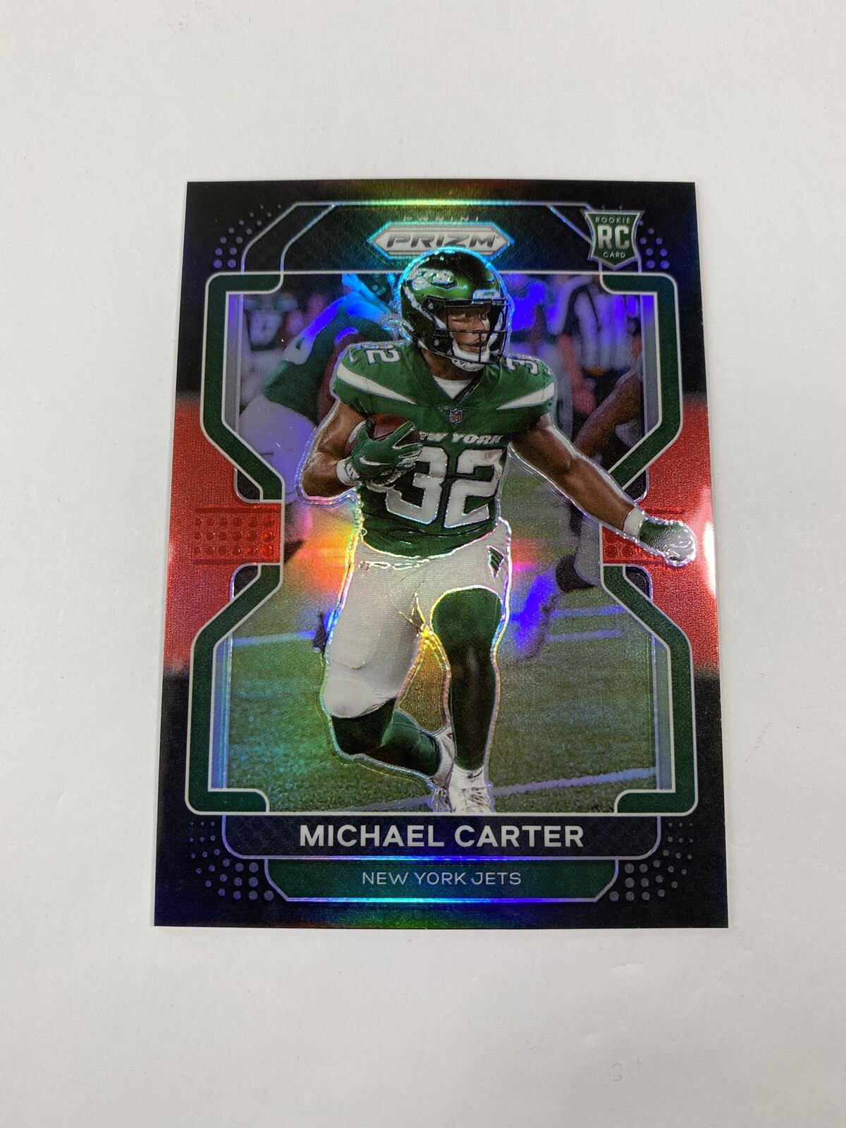 2021 PANINI CHRONICLES PRIZM BLACK MICHAEL CARTER RED ROOKIE RC /99 PB-20 SP