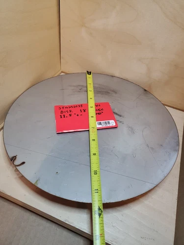 Stainless Steel 304 disk 11.5" +- 18 Gage 0.040" Plate Round Sheet *IN*STOCK*USA