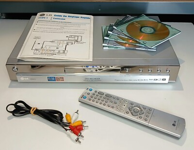 LG DR4912 DVD-Recorder mit Fernbedienung Kabel 5 DVD+R Schnellanleitung