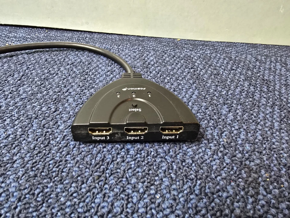 Fosmon 4K UHD High Speed Braided HDMI Switch Plug Selector 3 To 1 - Image 2 of 4