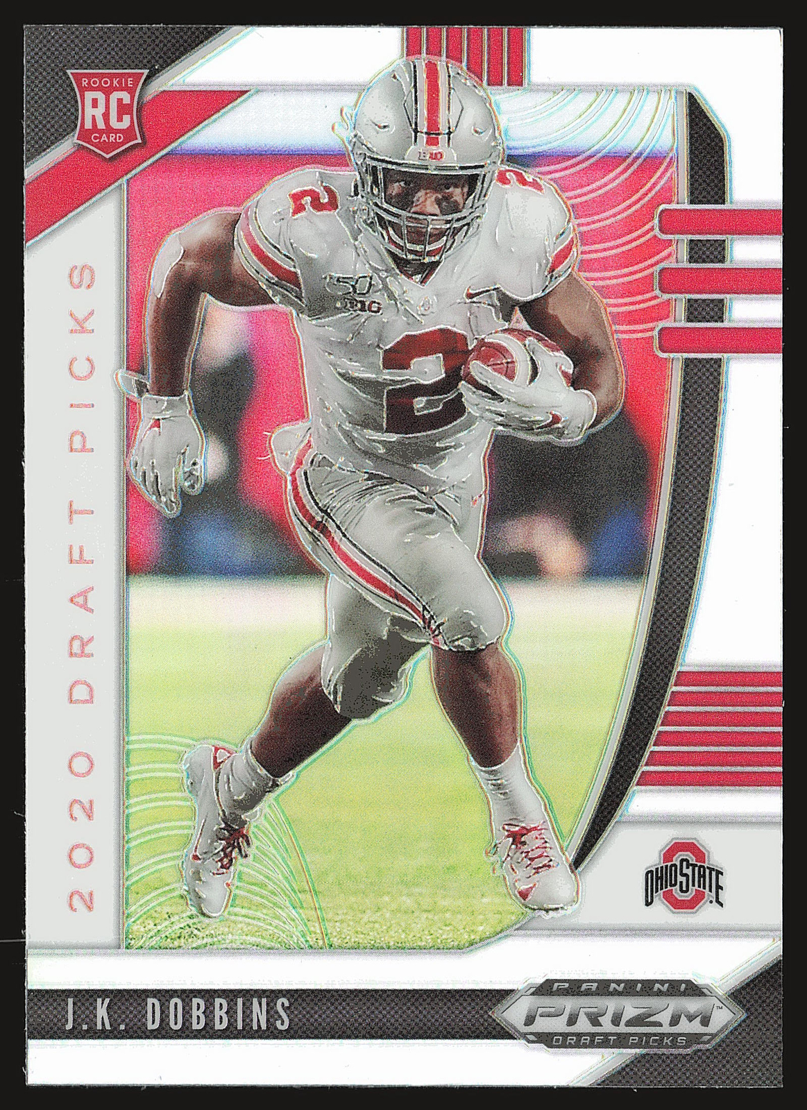 2020 Panini Prizm Draft Picks #114 J.K. Dobbins Prizms Silver RC